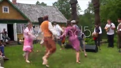 dance polka children. Stock Footage