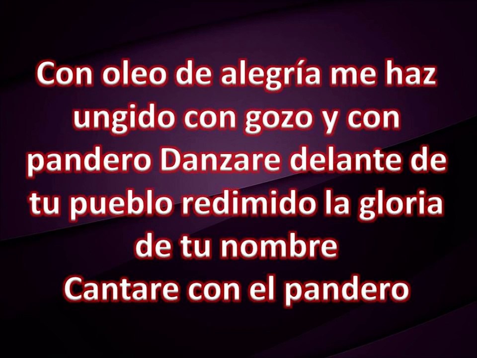 Oleo de Alegria   Alabad a Jehova