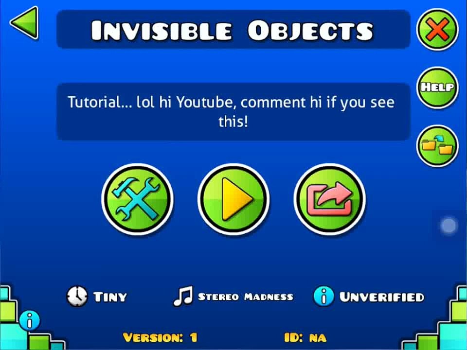 Tutorial - How to make Invisible Objects! - Geometry Dash