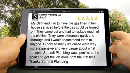 Summit Plumbing LLC Salina ExceptionalFive Star Review by Brad D.