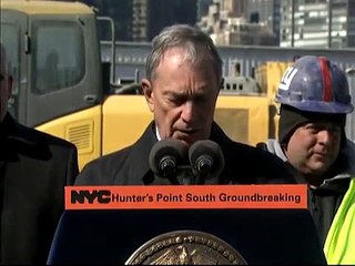 Mayor Bloomberg Breaks Ground on First Two Residential Buildings at Hunter's Point South Development