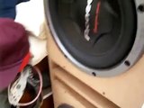 Car subwoofer in room (new subs and custom box)