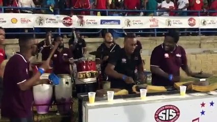 The #BiggestPartyInSport rocking to the sound of Point Fortin Jammers International! They know how to have a good time in Trinidad!