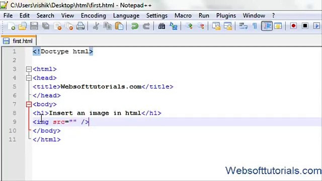 html and css in hindi - urdu Tutorial -4- how to insert images in html