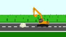 Cartoons about cars   excavators and tractors  Developing a cartoon for children