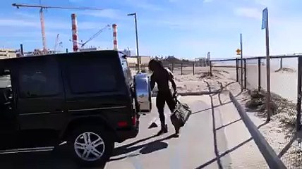 Had a blast shooting earlier at the beach before heading to Runyon Canyon Tra...