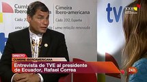 Entrevista a Correa en TVE: 