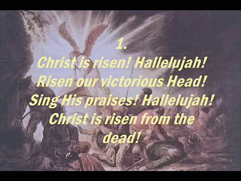 Christ is Risen! Hallelujah Organ With Lyrics Easter Triumphant