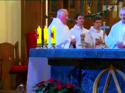 Christmas Eve Catholic Mass at Roman Catholic Cathedral, Moscow Christmas in Russia