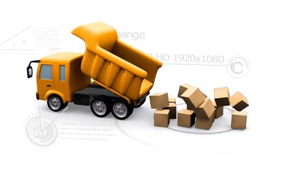 After Effects Project Files - Truck Dropping Cardboard Box - VideoHive 7809450