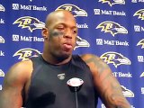 Suggs said when he saw hair and 43 on line he knew Flacco was getting heat