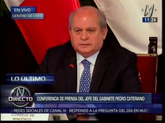 Cateriano arremete contra críticos del mensaje a la nación