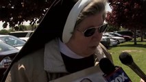 Nun Getting Arrested at Notre Dame Commencement