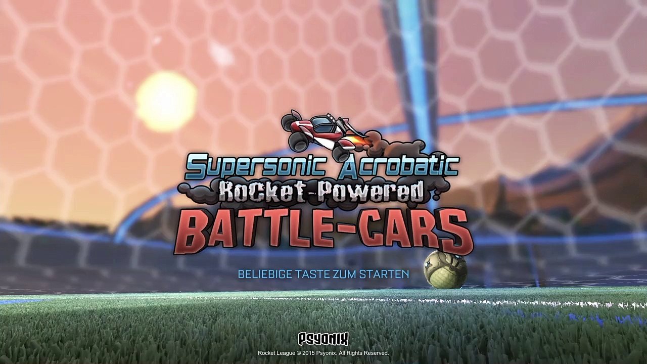 Rocket League - Ps4 - Super Sonic Acrobatic Battle Cars Titel Screen