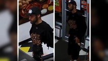 Dumb criminal wears 'Crime Pays' t-shirt as he tries to rob Little Caesars