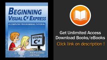 [Download PDF] Beginning Visual C Express A Computer Programming Tutorial
