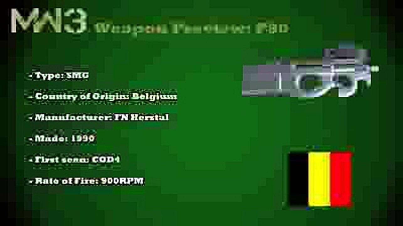 MW3 Gun Analysis - P90