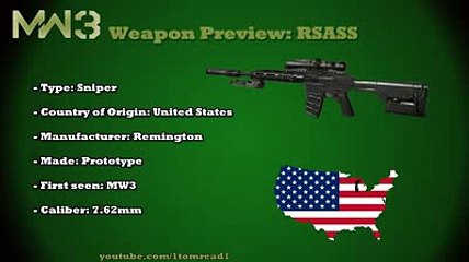 MW3 Gun Analysis - RSASS (BRAND NEW SNIPER)