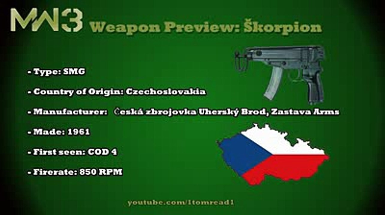 MW3 Gun Analysis - Skorpion