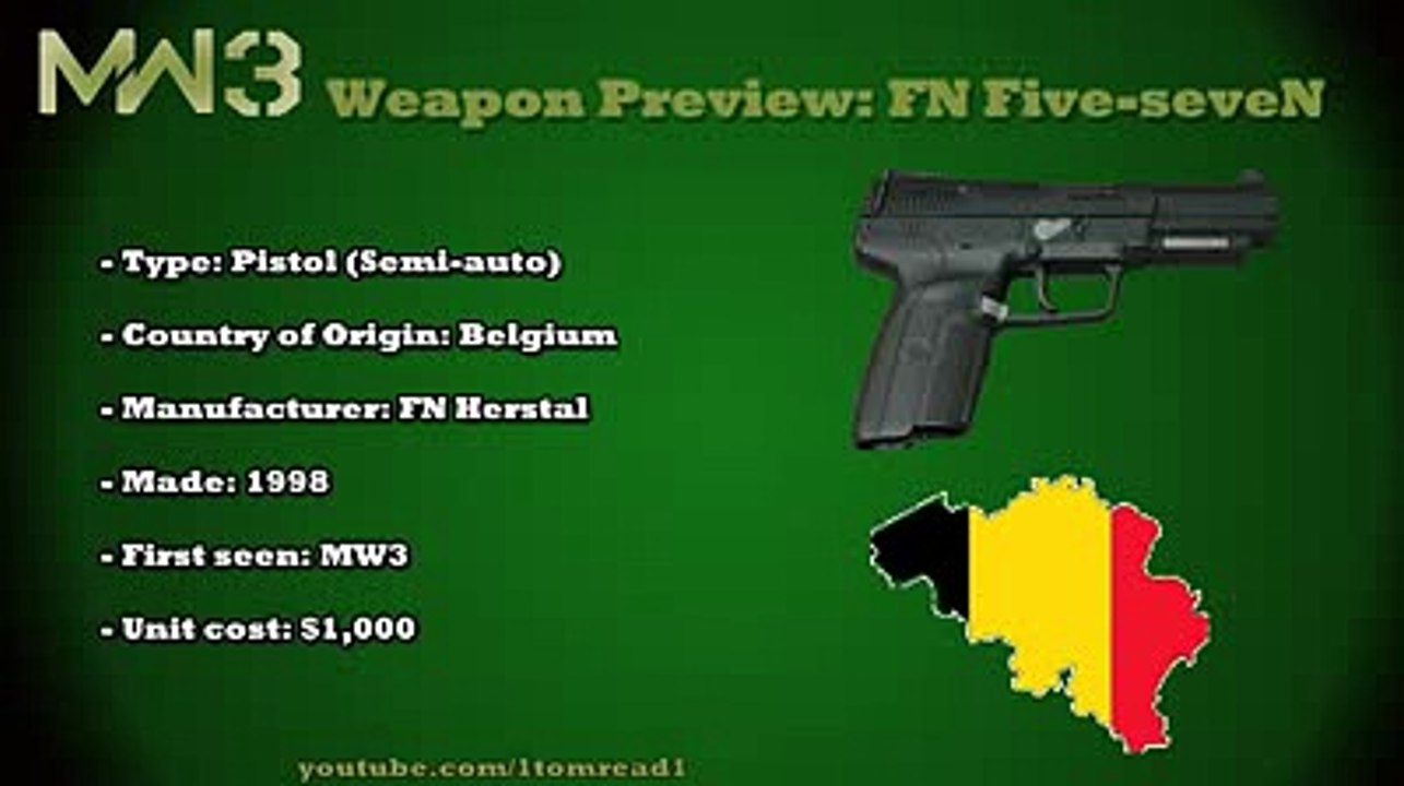 MW3 Gun Analysis - FN Five-Seven (BRAND NEW GUN)