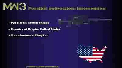 MW3 Gun Analysis - Intervention (Possible BOLT-ACTION SNIPERS)