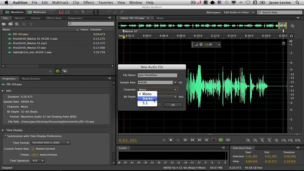 How To Record A Voice-Over In Adobe Audition CS6