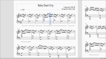 EXO - Baby Don't Cry (Instrumental Cover w/ Piano Sheet Music)