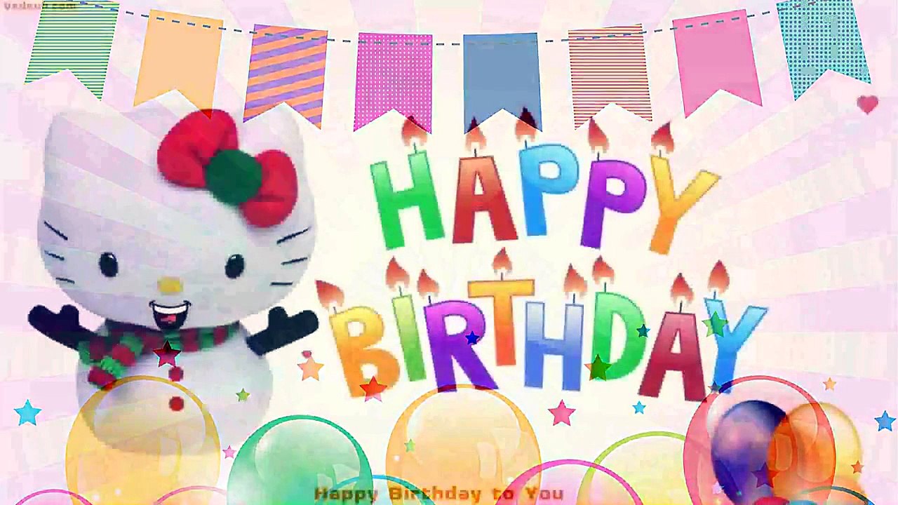 Happy Birthday Song Hello Kitty - Snowgirl  | Children Songs Nursery Rhymes and Kids Songs