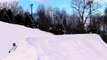 Snowboarding at Blue Mountain, PA: jumps, rails, tricks, falls, pain