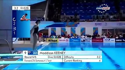 Clavadista australiana obtiene cero de puntaje en Mundial de Natación