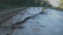 Rachaduras no asfalto preocupam motoristas em Santa Catarina