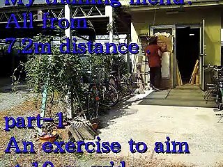 How to throw Shuriken & Knife by No-spin "My lesson scenery"