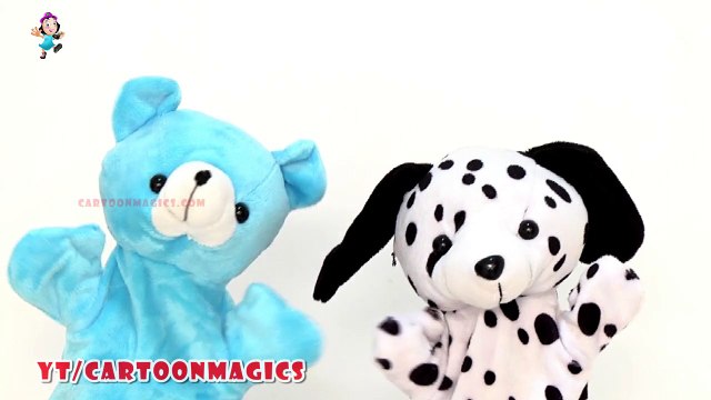 Hickory Dickory Dock - Funny Giant Panda and Puppy Dog puppets children rhymes