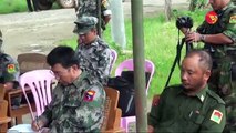 KIA meets Burmese Army