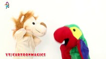 Hickory Dickory Dock - Funny Lion and Parrot puppets children rhymes Kids Songs