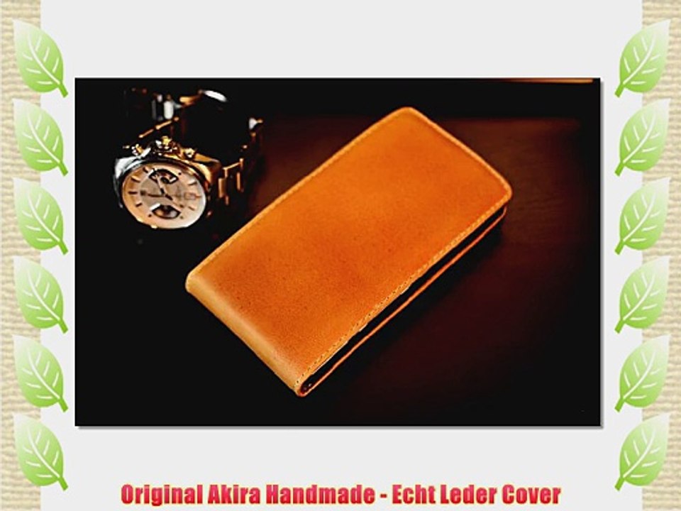 Original Akira Hand Made Echt Leder Sony Xperia T Cover Handgemacht Case Schutzh?lle Etui Flip