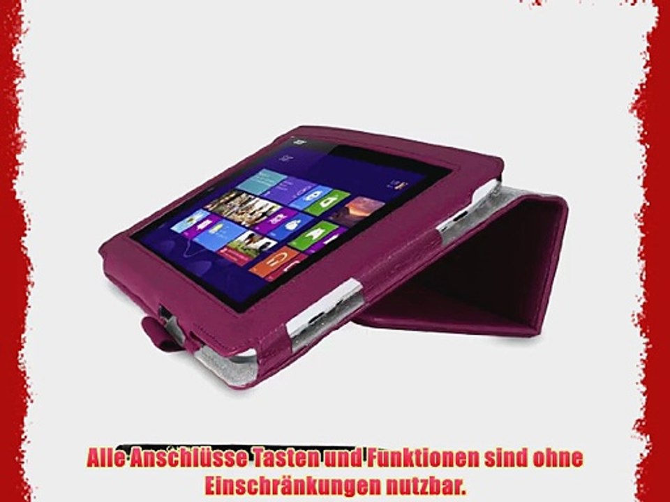 Acer W3-810 Tablet Case / Tablet Case / Schutzh?lle in LILA mit integrierter Standfunktion