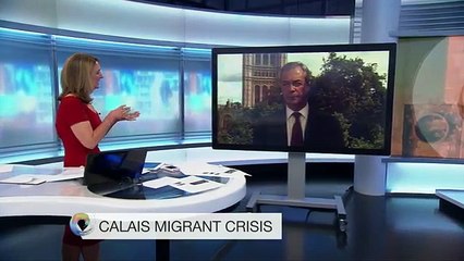 Nigel Farage My car has been surrounded by Calais migrants - BBC News