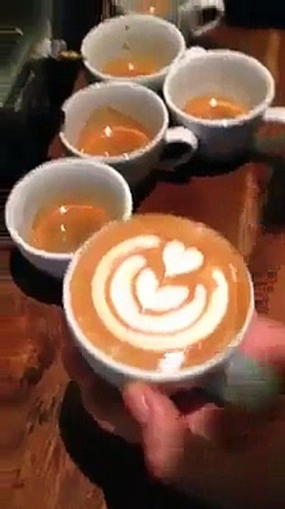 Artistic Creamy Coffee