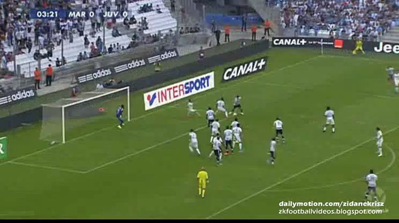 Álvaro Morata Incredible Chance - Olympique Marseille v. Juventus - Friendly 01.08.2015