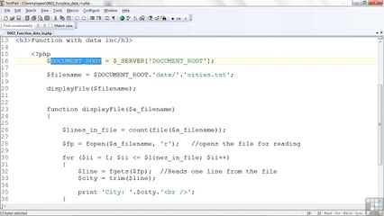 Web Design Functions That Receives Data