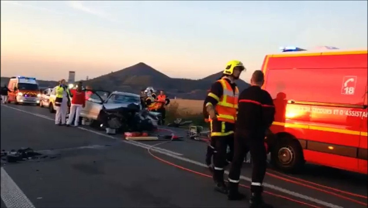 Face-à-face entre deux voitures sur la RN43, entre Loos-en-Gohelle et Mazingarbe le samedi 1er août 2015