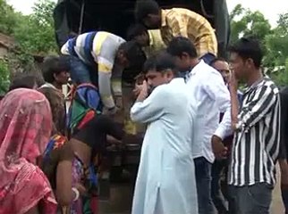 Banaskantha flood affected people relief material and rescue operations