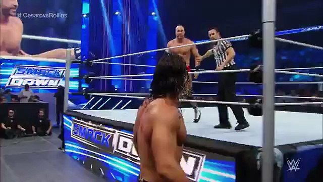 Cesaro vs Seth Rollins WWE July 30-2015 On Fantastic Videos