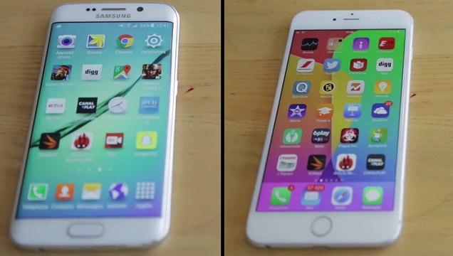Samsung Galaxy S6 Edge vs iPhone 6 Plus speed test