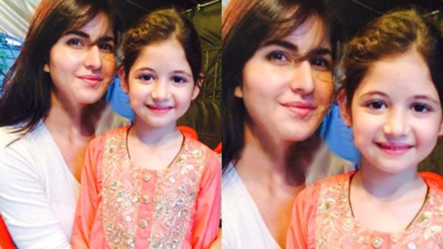 Katrina Kaif With Harshali Malhotra | Bajrangi Bhaijaan Sets