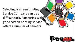 5 Benefits Screen Printing Service Companies Can Offer