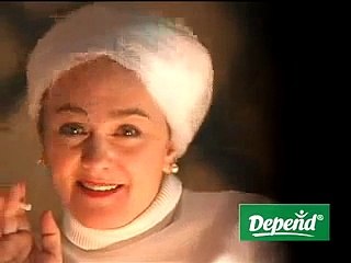 Julie Brown as Sharon Stone - Depends Ad