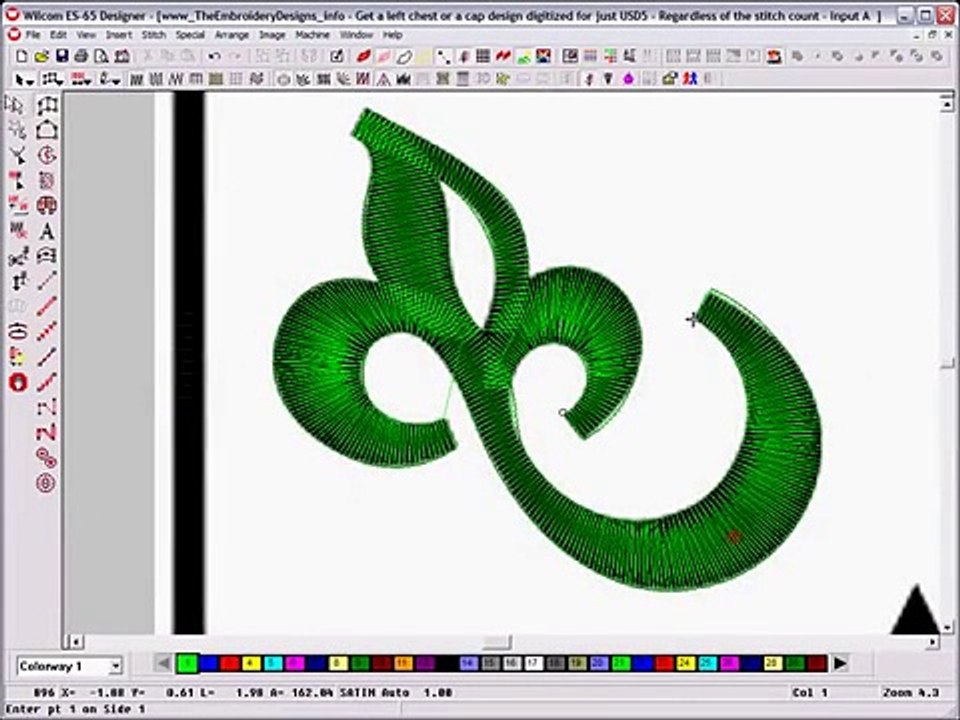 Embroidery Digitizing tutorial Introduction to Input A video
