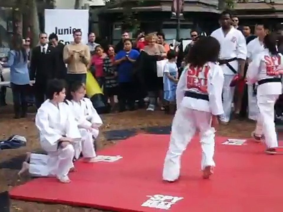 Jackie Chan Martial Arts Demo at Spy Next Door Premier